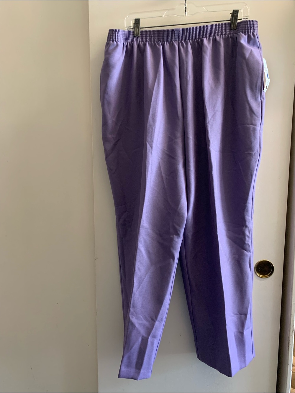 Bon Worth Lavender Straight Leg Pull-On Pants